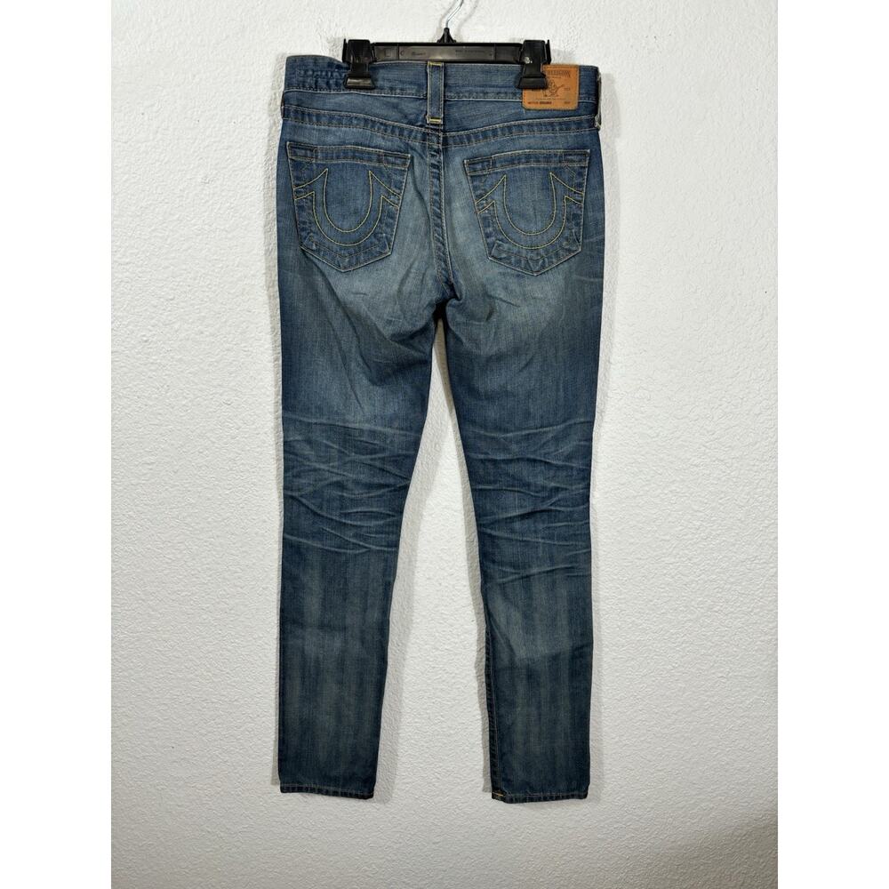 True Religion Jeans‎ Size 24 Denim Brianna Cotton Blue Low Rise Distressed - Picture 11 of 16